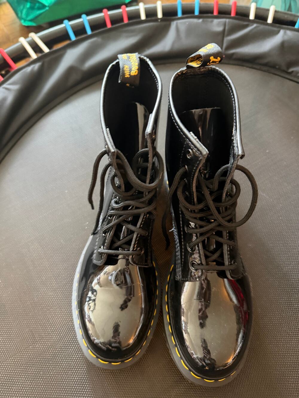 Dr. Marten's Patent Leather Boots Women, Size 10, EUC